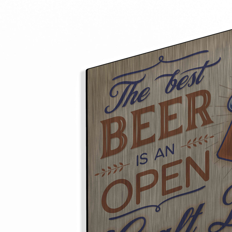 «The Best Beer» par Mollie B Art, H 12 po x l 12 po