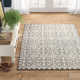 Lauring Geometric Handmade Tufted Wool Light Gray/Taupe/White Area Rug
