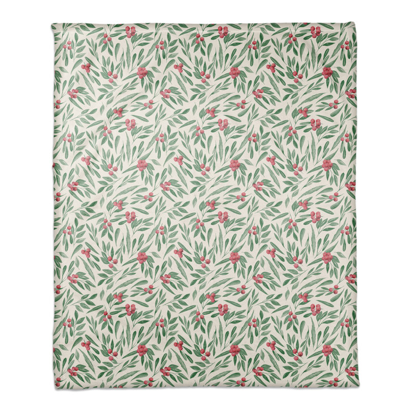  Jeté polaire Holly Berries