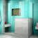 Unidoor Plus 58" W x 30.375" D x 72" H Frameless Pivot Rectangle Shower Enclosure with Fixed Panel