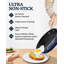 Granitestone Charleston Collection Hammered 8'' Navy Aluminum Nonstick Fry Pan-91478724