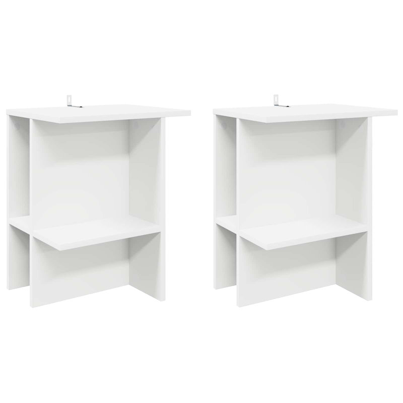 Coffee Table with Storage, 49cm H x 40cm L x 30cm W, White