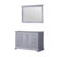 Meuble-lavabo simple gris foncé 48 po X P 22 po D et 46 po Miroir