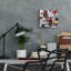  «Fruit Collage 2» par Coco Good, art mural en verre acrylique, 12 po x 12 po