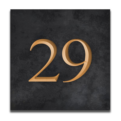 Velia 17.78cm H Stone House Number