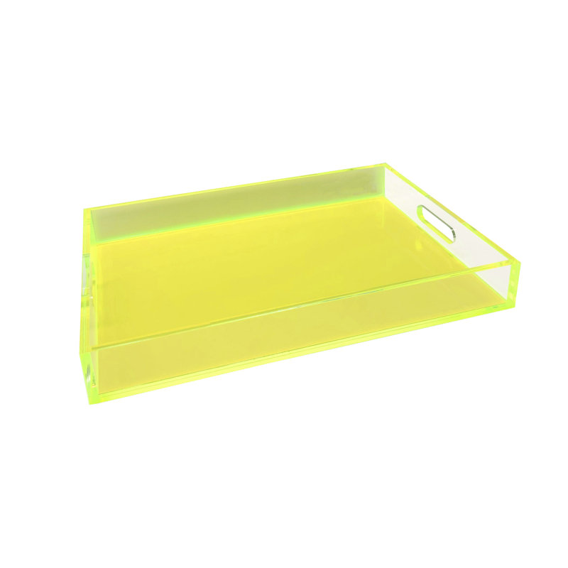 Plateau de service Delaysha, Orange fluo, H 2 po x l 15,75 po x P 11 po