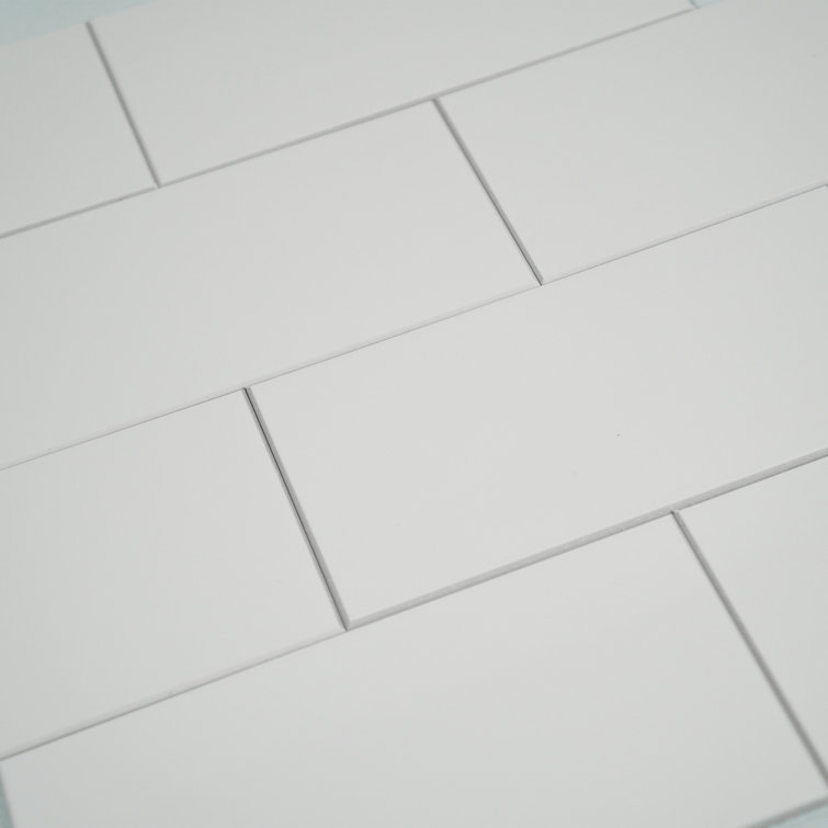 COLAMO Silver White Peel and Stick Subway Tiles Vinyl Backsplash – Colamo