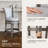 Maven Lane Pullman Stool with Fabric Upholstery-93617878-93617880-121594406