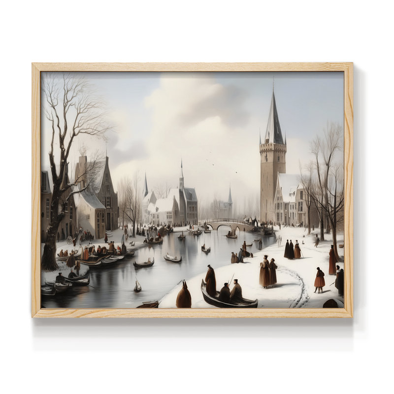 Chirstmas Art-CML -Framed Print - Restickable, Naturel, H 22 po x l 28 po