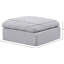 Repose-pieds modulaire rembourré Itala-94466405