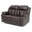 Causeuse inclinable Glory Furniture Daria, brun foncé-212818246