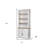 Erial Solid Wood Drawers Bookcase