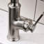 Robinet de cuisine contemporain en nickel brossé, rétractable, largeur de 13 paquets, chaud et froid, poids élégant de 6,72 lb, un trou, eau froide, design moderne