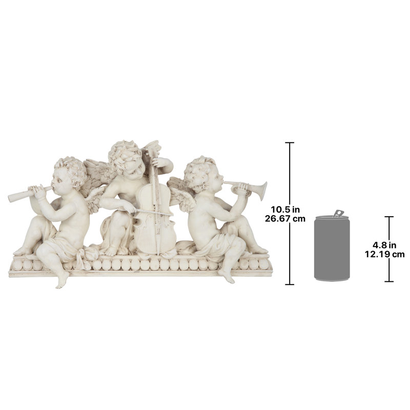 Angelic Notes Sculptural Wall Pediment