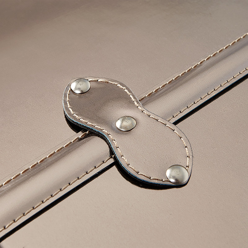 Coffre de designer avec roues Texture - métallique, Bronze