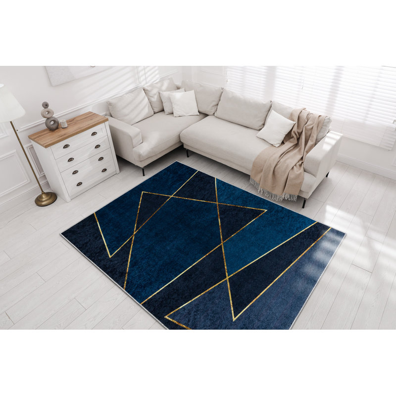 Roelof Geometric Area Rug, Rectangle 80 x 150cm