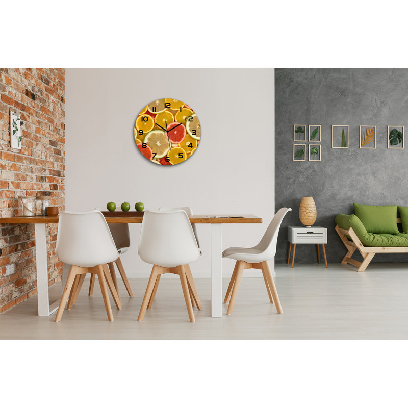 Johnnisha Glass Wall Clock
