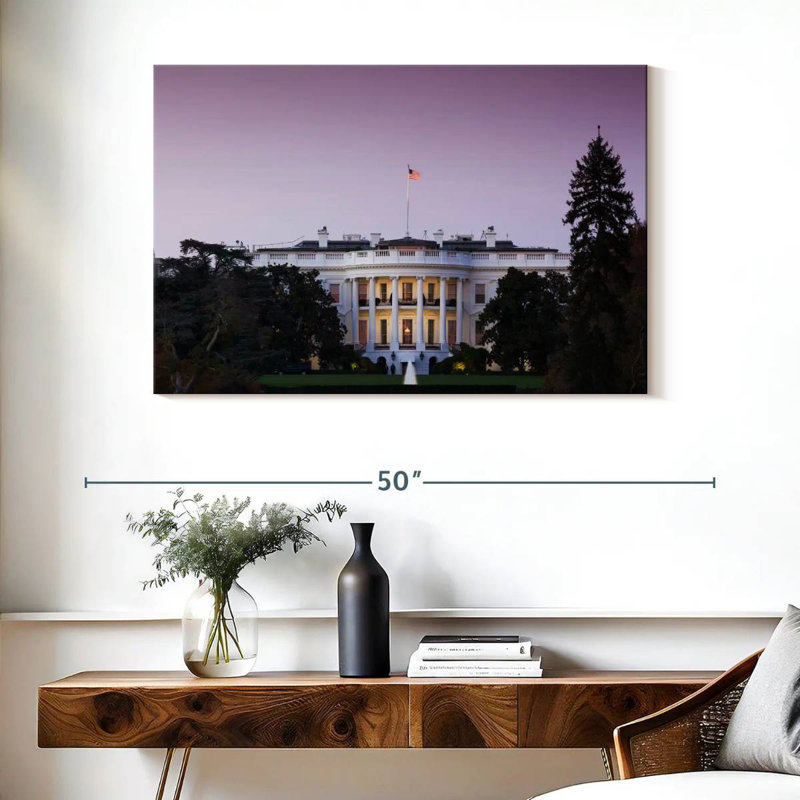 House At Dusk, 26" H x 39" W