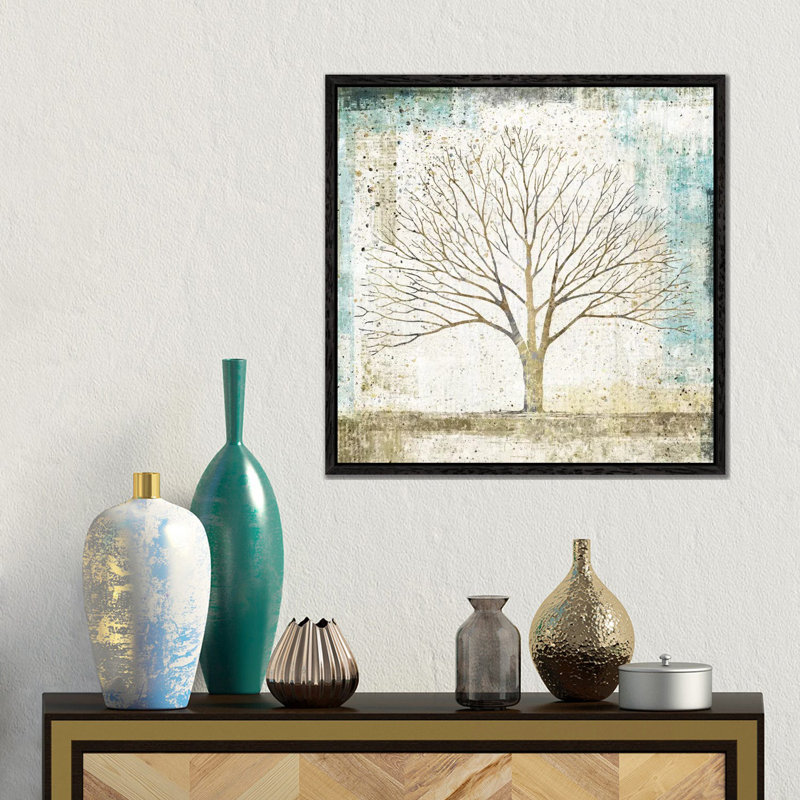All That Glitters - Print on Canvas, 45.72 cm H x 45.72 cm W, Black Floater Framed