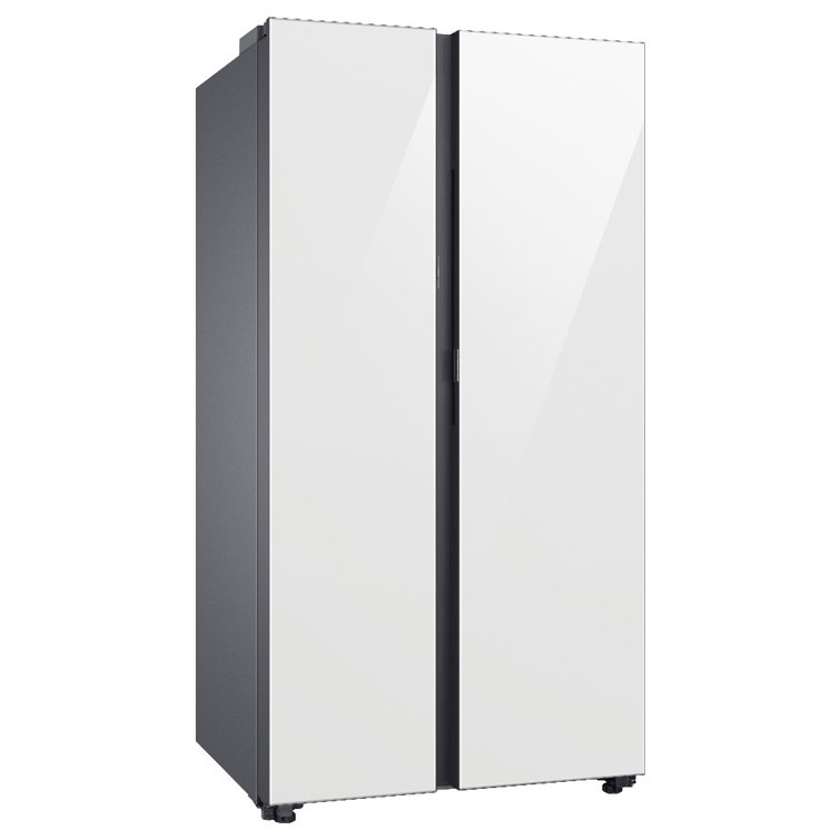 Samsung BESPOKE 4-Door French Door Refrigerator (23 Cu. ft.) with Beverage Center in White Glass