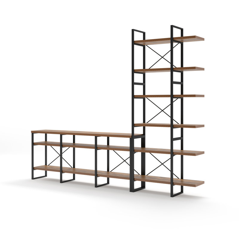 Crédence de rangement une pièce Tawauna, Brun