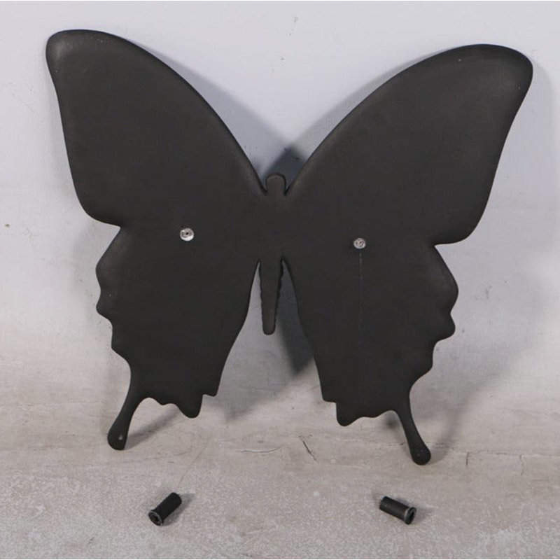 Orange Butterfly Insect Wall Decor Statue, Orange/Black