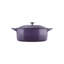 Cocotte ronde en fonte émaillée de couleur brune-794489904-782416809