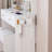2 Ac + Power Station, Cushioned Stool, Round Mirror Led Vanity Table, 17" Diameter Mirror, Full Body Cabinet, Touch Control, 3 - Color Brightness Adjustable, American Design White Dressing Orbit