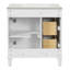Meuble-lavabo de salle de bain 30 po avec lavabo, meuble-lavabo autoportant avec porte à fermeture douce et meuble-lavabo avec 2 tiroirs-1389213817