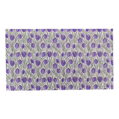 Moulka Non-Slip Floral Doormat