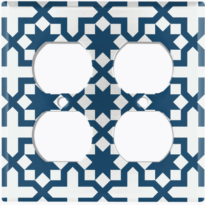 Patterned 2 - Gang Standard Wall Plate