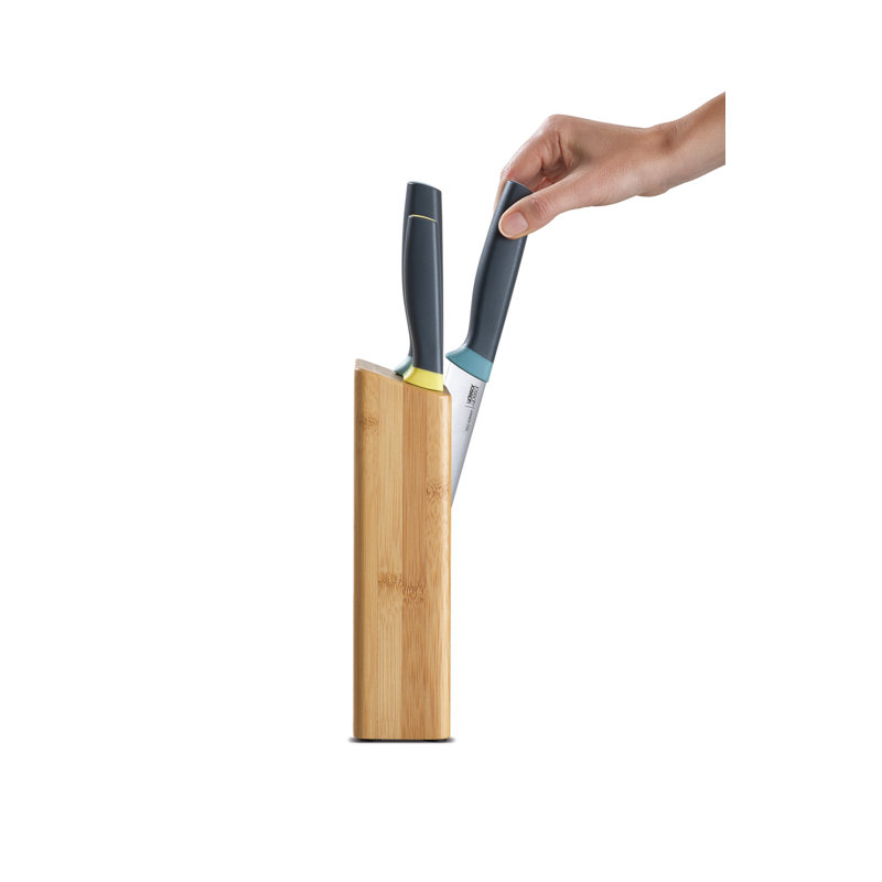 Elevate Bamboo 5-Piece Knife Block Set