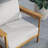 Wren Outdoor Patio Teak Wood Armchair And Ottoman Set In Natural-105239746-105239748