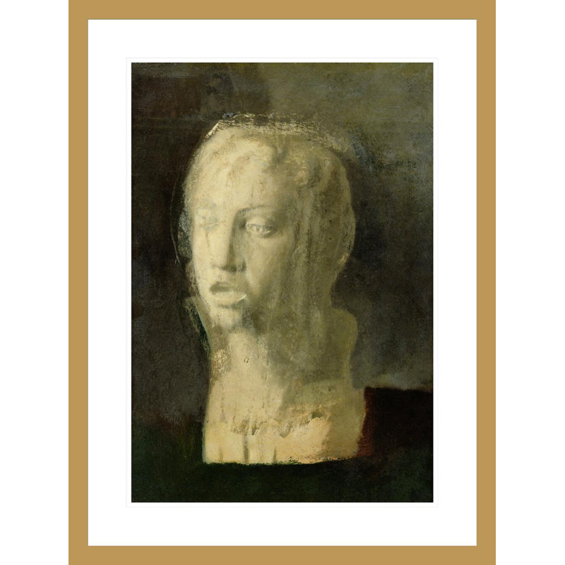 Étude de la tête d'un jeune chanteur d'après Della Robbia par Edgar Degas, impression giclée encadrée, H 29,5 po x l 22,29 po
