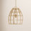Almita 4 Light Rattan Dimmable Pendant