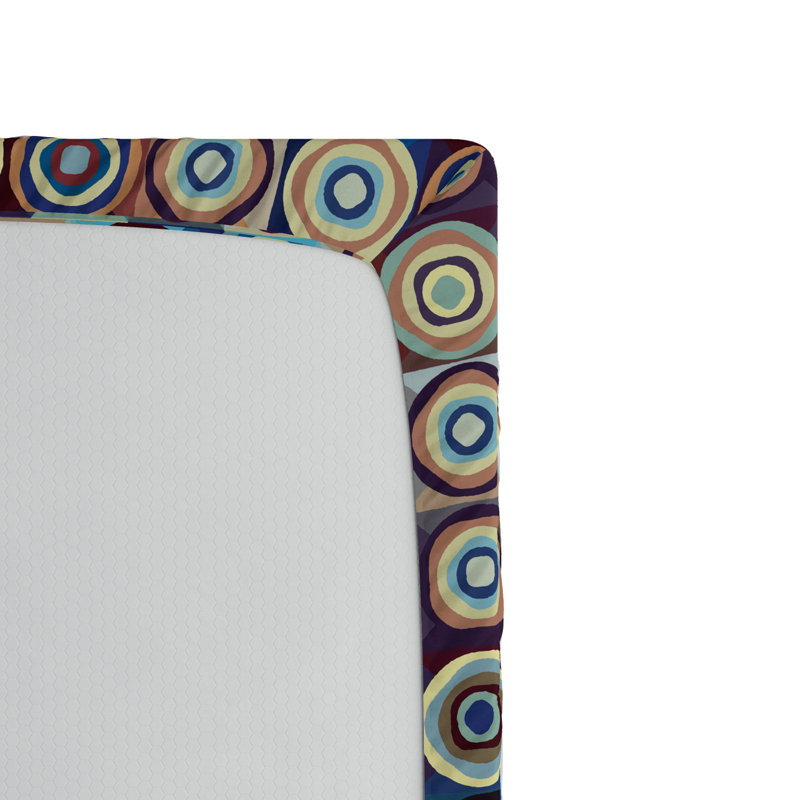 Microfiber Geometric Fitted Sheet, Twin XL Fitted Sheet