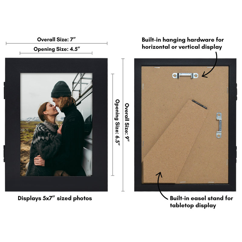 Dymoke Quick-Change Photo Storage Display Frame, 5" x 7"