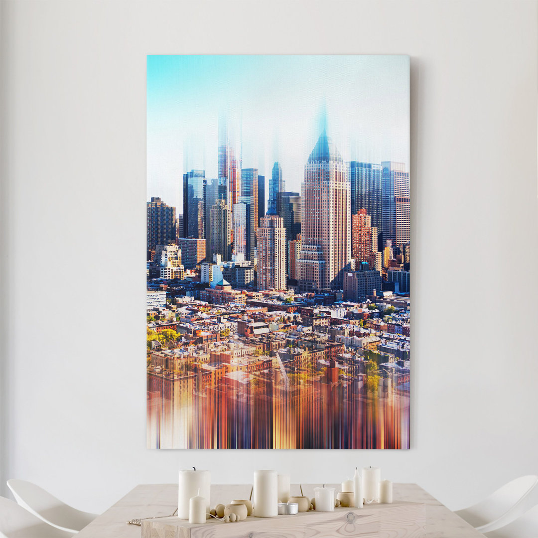 Leinwandbild Manhattan Skyline Urbanes Design