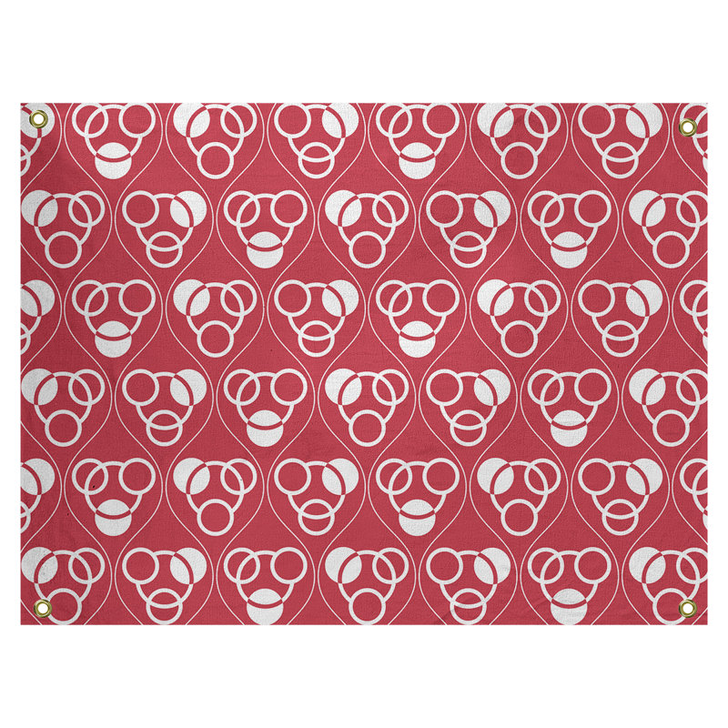 Tapisserie, Rouge, H 59 po x l 80 po