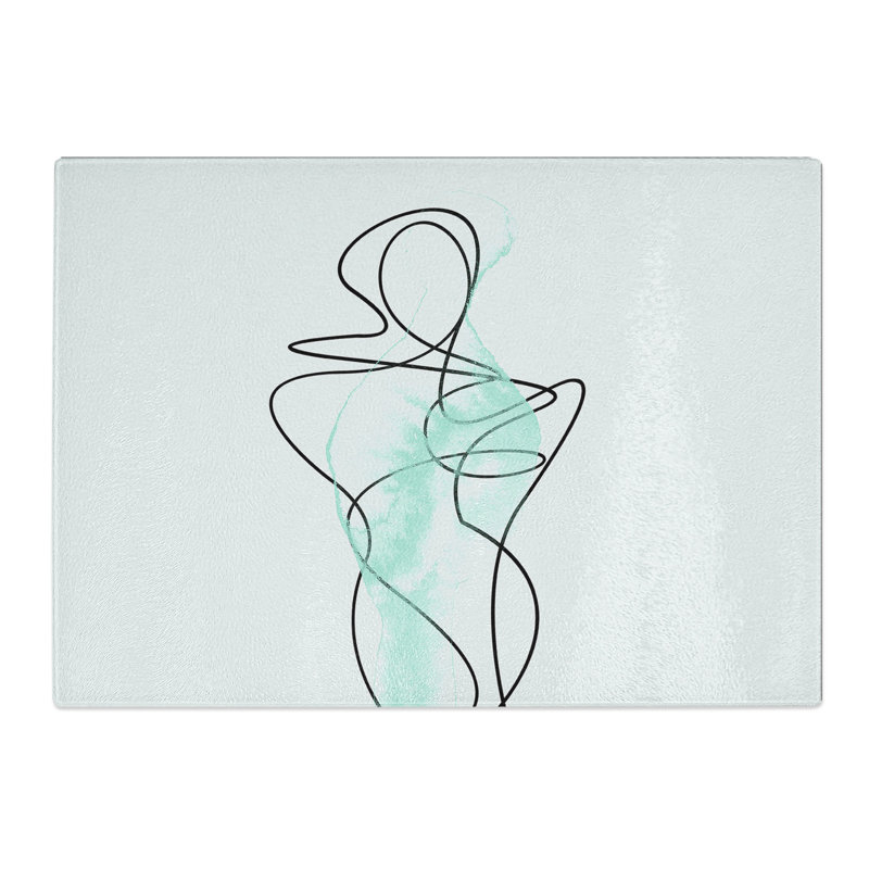 Femals Form Chopping Board, 0.4cm H x 28.5cm W x 39cm L