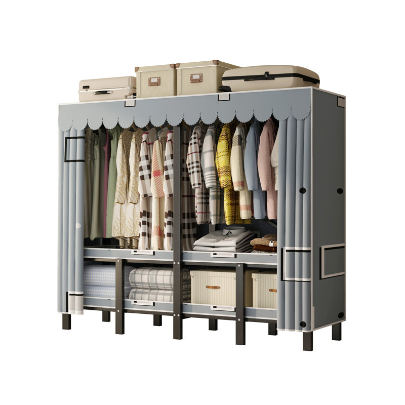 INO Design Étagère de rangement pour garde-robe portative 66 po