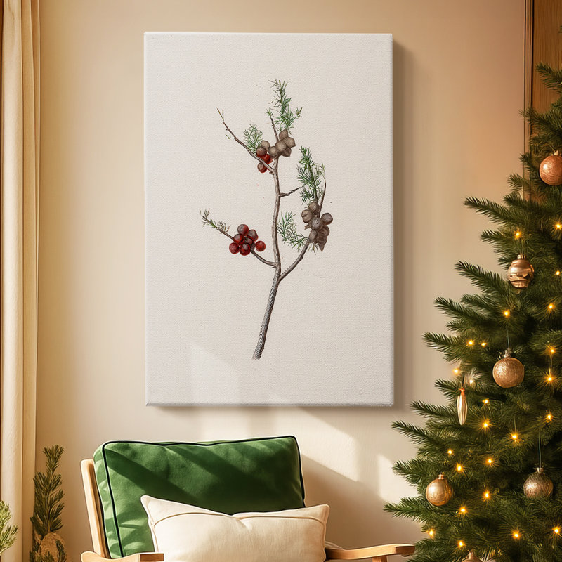 Twilight of Silver Pines-Premium Gallery Wrapped Canvas, 27" H x 18" W
