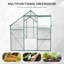 Serre en polycarbonate 6 x 12 pour l'extérieur vert