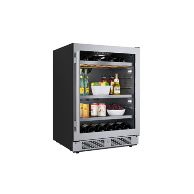 24 Inch Wide 14 Bottle Capacity and 82 Can Capacity Panel Ready Wine and Beverage Cooler