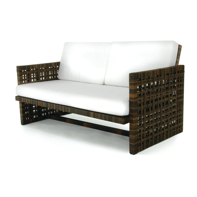 Astor 54'' Wide Wicker Loveseat with Sunbrella® Cushions