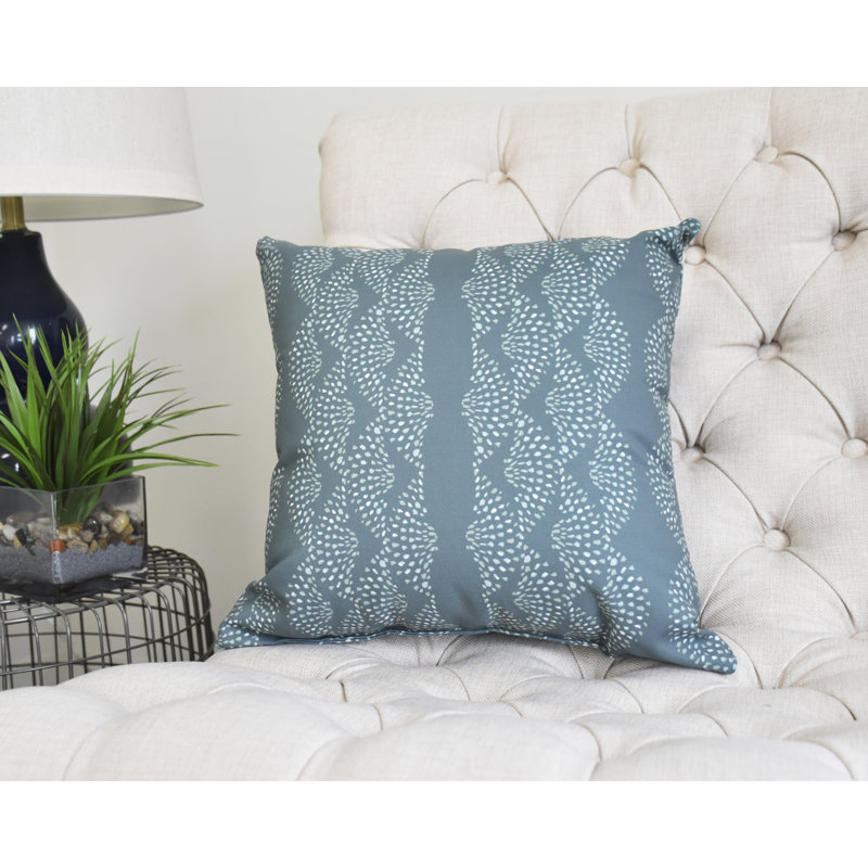 Housse et insert de coussin carré Fickle Florals, 16 po x 1 po, Gris