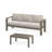 2 Pieces Outdoor Patio Set, All-Weather 75” 3-Seat Metal Patio Sofa Couch-1309927176-1309927179