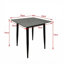 5pc Marble Effect Square Dining Table & Chairs Set-860030701