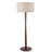 61" Walnut Floor Lamp with 19.7" Large Fabric Drum Shade, Solid Wood Standing Lamp for Living Room, Bedroom, Office & Corner, UL Listed, Bulb Not Included-1875178208