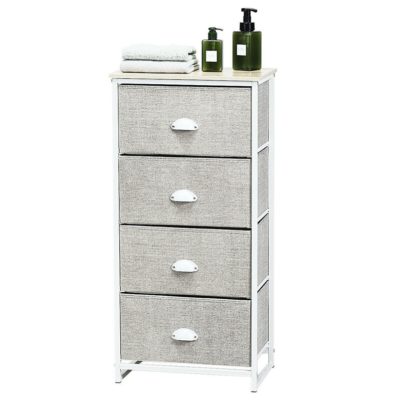 Whitesburg 18'' W 4 - Drawer Dresser, Gray